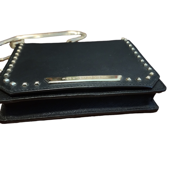 EUC Rebecca Minkoff Leather Studded Chain Strap Flap Crossbody Bag - Picture 5 of 10